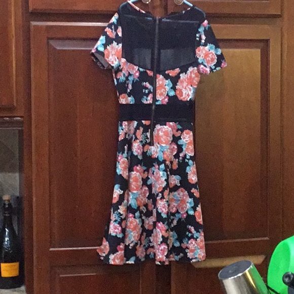 Mesh Floral Minidress - Picture 2 of 2